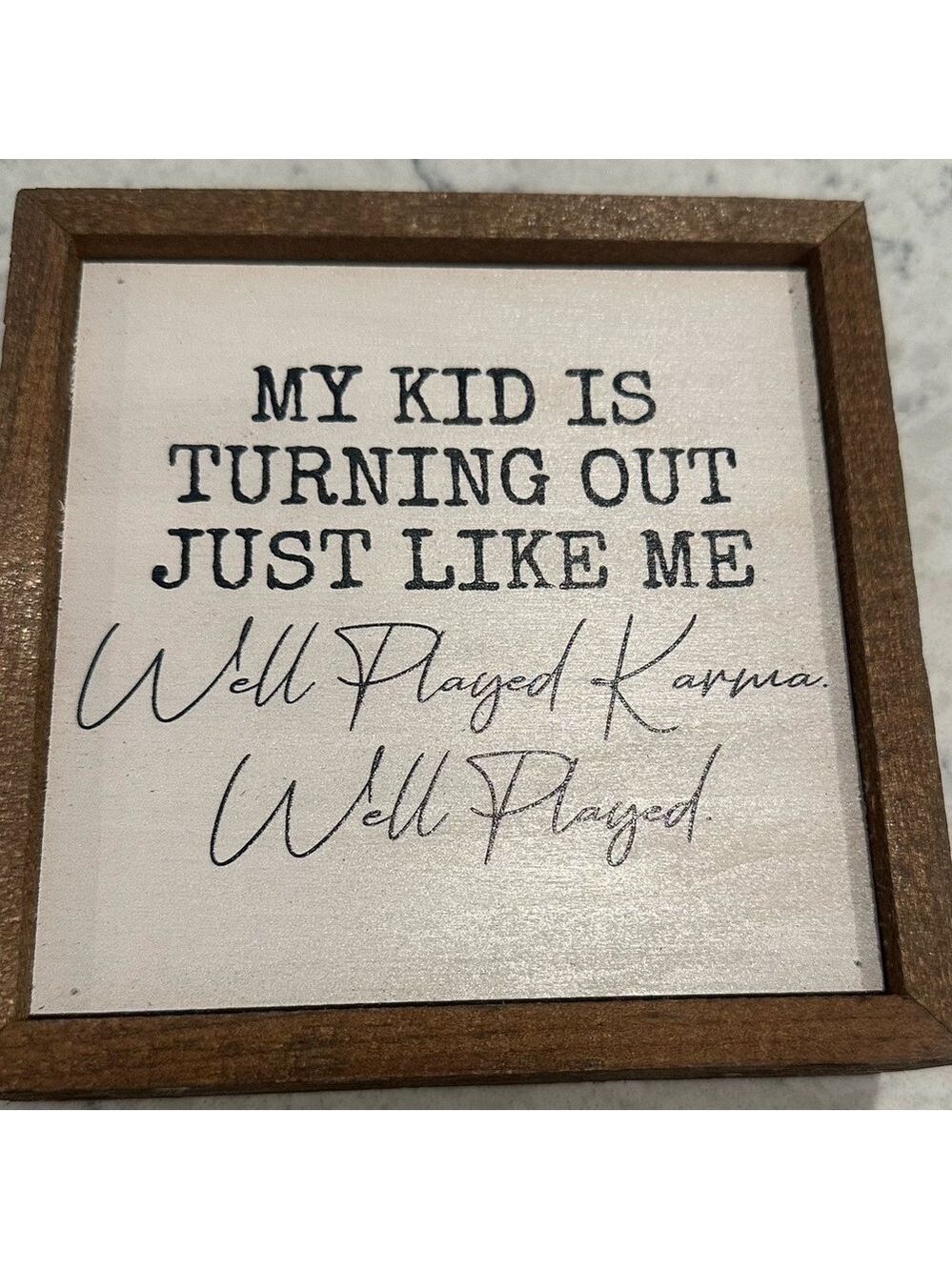 Wooden Decor Sign 6 x 6